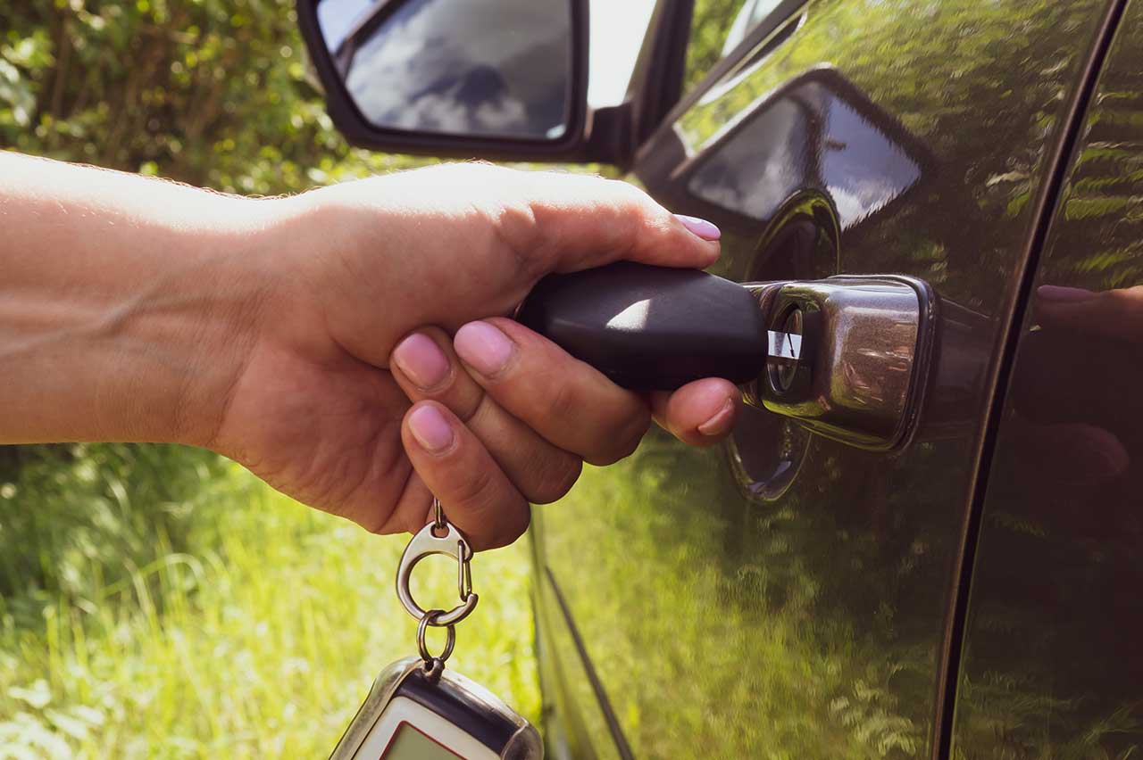 Automobile Door lock Opening